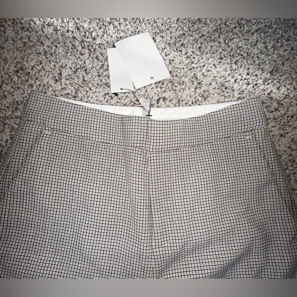 Joie Tabanica Plaid Straight Leg Dress Pants Camel Size 0 (XS) New with tags - Picture 13 of 15